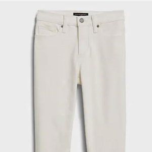 Banana Republic Mid-Rise White Skinny Jean - Size 27
